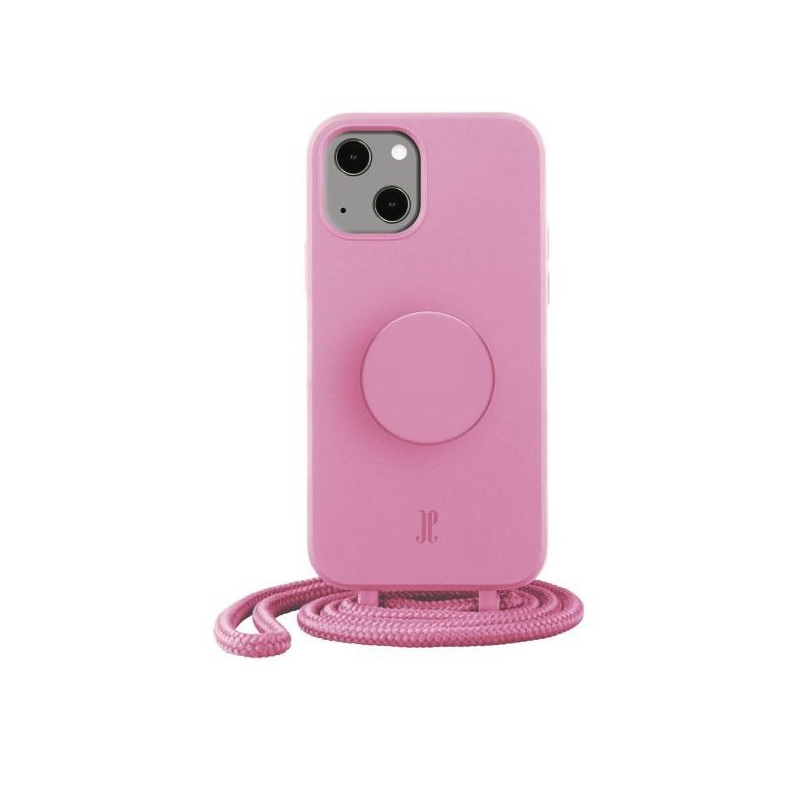 Etui Just Elegance PopGrip do iPhone 14 Plus pastelowy różowe