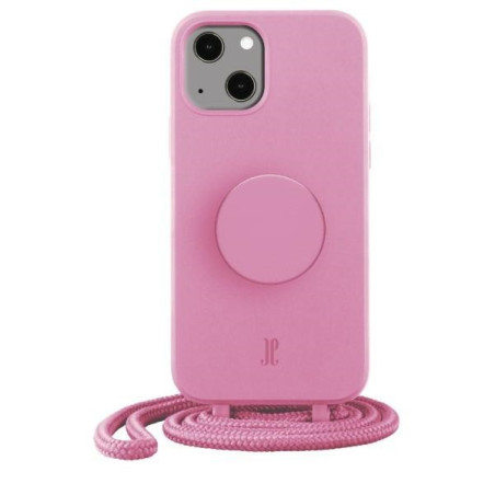 Etui Just Elegance PopGrip do iPhone 14 Plus pastelowy różowe