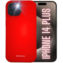 Etui Mercury Silicone do iPhone 14 Plus, czerwone