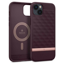 Etui Spigen Caseology Parallax MAG MagSafe do iPhone 14 Plus, Burgundowe