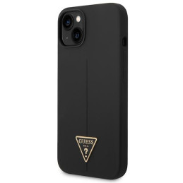 Etui Guess Silicone Triangle Logo do iPhone 14, czarne