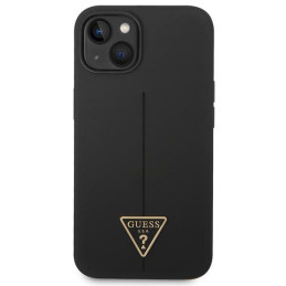 Etui Guess Silicone Triangle Logo do iPhone 14, czarne