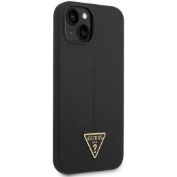 Etui Guess Silicone Triangle Logo do iPhone 14, czarne