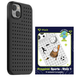 Zestaw Etui Pinit Dynamic + Sports Pin do iPhone 14 czarne