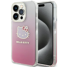 Etui Hello Kitty IML Gradient Electrop Kitty Head do iPhone 13 Pro Max, różowe