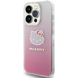 Etui Hello Kitty IML Gradient Electrop Kitty Head do iPhone 13 Pro Max, różowe