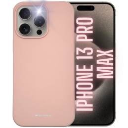 Etui Mercury Silicone do iPhone 13 Pro Max, różowo-piaskowy/pink sand