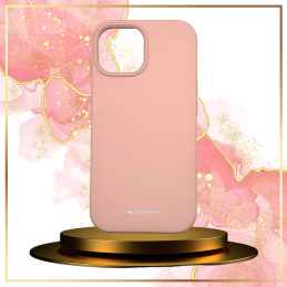 Etui Mercury Silicone do iPhone 13 Pro Max, różowo-piaskowy/pink sand