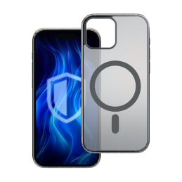 Etui 3mk Frosty MagCase do iPhone 13 Pro Max, półprzezroczyste z czarnym