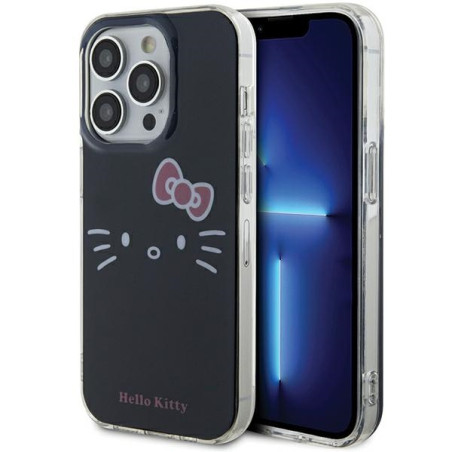 Etui Hello Kitty IML Kitty Face do iPhone 13 Pro / 13, czarne