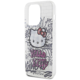 Etui Hello Kitty IML Kitty On Bricks Graffiti do iPhone 13 Pro / 13, białe