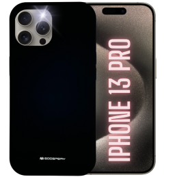 Etui Mercury Silicone do iPhone 13 Pro, czarne