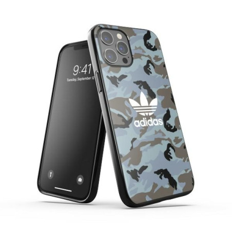 Etui Adidas OR SnapCase Camo do iPhone 12 Pro Max niebieskie