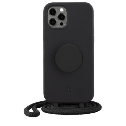 Etui Just Elegance PopGrip do iPhone 12 Pro Max czarne