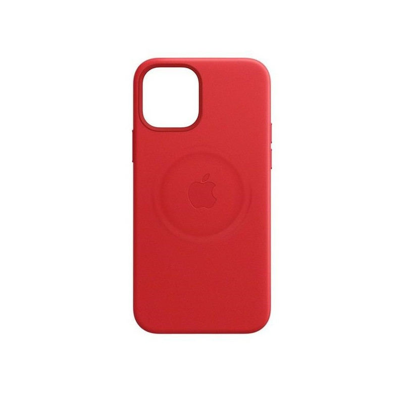 Etui Apple Leather Case do MagSafe do iPhone 12 Pro Max czerwone