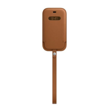 Etui Apple Leather Case do MagSafe do iPhone 12 mini brązowe