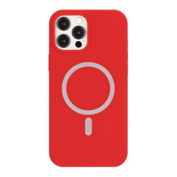 Etui Mercury Silicone do MagSafe do iPhone 12 mini, czerwone