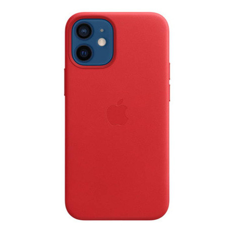 Etui Apple Leather Case do MagSafe do iPhone 12 mini czerwone