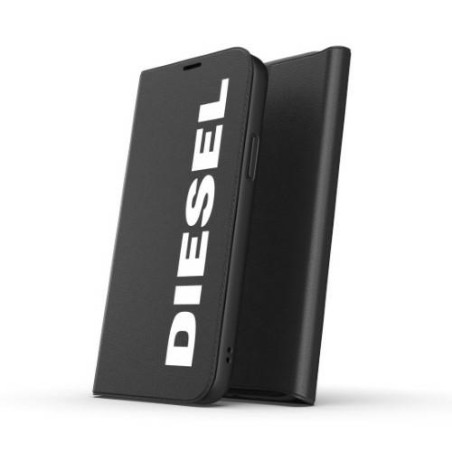 Etui Diesel Booklet Case Core do iPhone 12/12 Pro czarno-białe