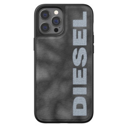 Etui Diesel Moulded Case Bleached Denim iPhone 12/12 Pro szaro-biae