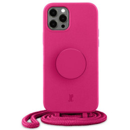 Etui Just Elegance PopGrip do iPhone 12/12 Pro różowe
