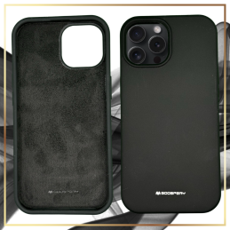 Etui Mercury Silicone do iPhone 12/12 Pro, czarne