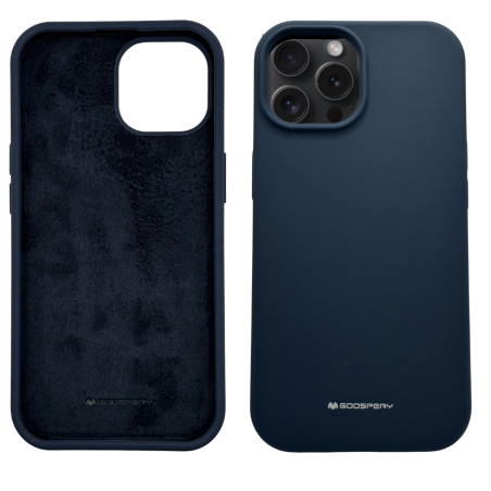 Etui Mercury Silicone do iPhone 12/12 Pro, granatowe