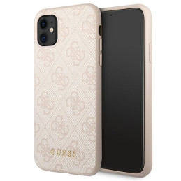 Etui Guess 4G Metal Gold Logo do iPhone 11 / Xr, różowe