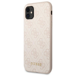Etui Guess 4G Metal Gold Logo do iPhone 11 / Xr, różowe