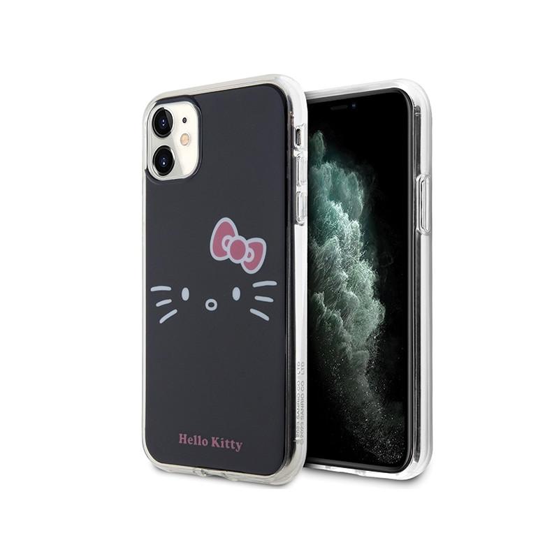 Etui Hello Kitty IML Kitty Face do iPhone 11 / Xr, czarne