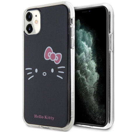 Etui Hello Kitty IML Kitty Face do iPhone 11 / Xr, czarne