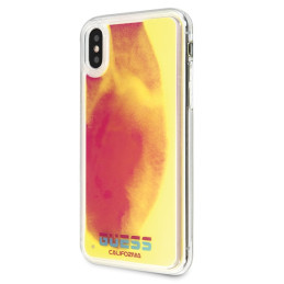Etui Guess California Glow in the dark do iPhone X/Xs różowe