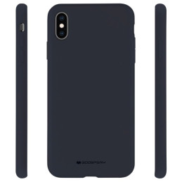 Etui Mercury Silicone do iPhone Xs Max, granatowe