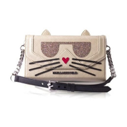 Etui z klapką Karl Lagerfeld bookcase Chopette Koctail Clutch do iPhone 7/8 SE 2020 / SE 2022 różowe