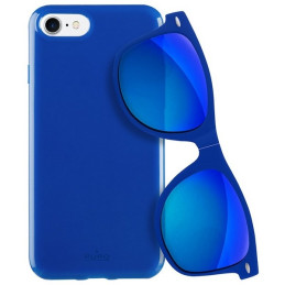 Etui Puro Sunny Kit doiPhone 7/8 SE 2020 / SE 2022 + okulary niebieskie