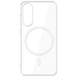 Etui 3MK Clear MagCase do Galaxy S25 Edge, przezroczysto-białe
