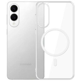 Etui 3MK MagCase do Galaxy S25 Edge, przezroczyste do Magsafe