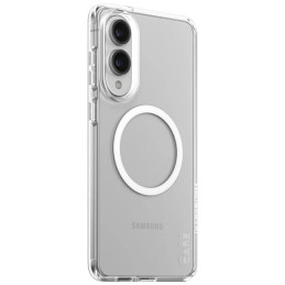 Etui CARE by PanzerGlass Flagship Urban Combat White MagSafe do Galaxy S25 Edge, przezroczysty