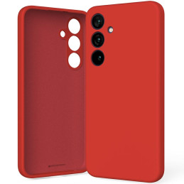 Etui Mercury Silicone do Galaxy S25+, czerwone
