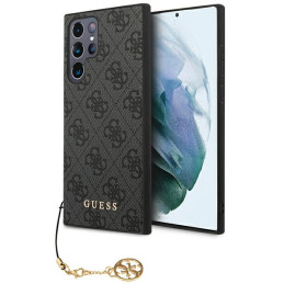 Etui Guess 4G Charms Collection do Galaxy S23 Ultra, szare