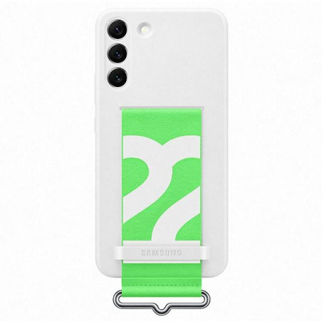 Etui Samsung Silicone Cover Strap do Galaxy S22+ białe