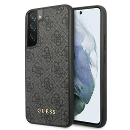 Etui Guess 4G Metal Gold Logo do Galaxy S22, szare