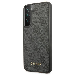 Etui Guess 4G Metal Gold Logo do Galaxy S22, szare