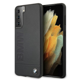 Etui BMW Signature Logo Imprint do Galaxy S21+ granatowe