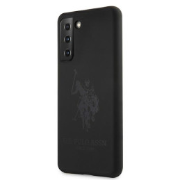 Etui US Polo Silicone On Tone do Galaxy S21 czarne