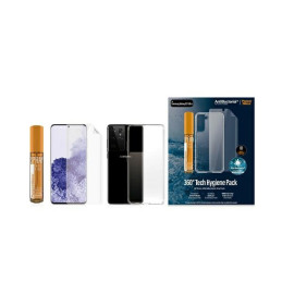 Zestaw ochronny Panzer Glass Start Kit do Galaxy S21 Ultra folia ochronna + etui + spray 30 ml