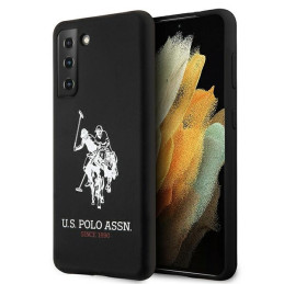 Etui US Polo Silicone On Tone do Galaxy S21 czarne