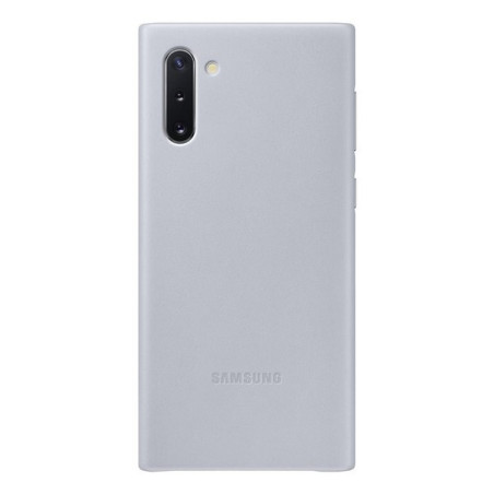 Etui Samsung Leather Cover do Galaxy Note 10 szare