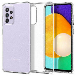 Etui Spigen Liquid Crystal Glitter do Galaxy A72, przezroczyste z brokatem
