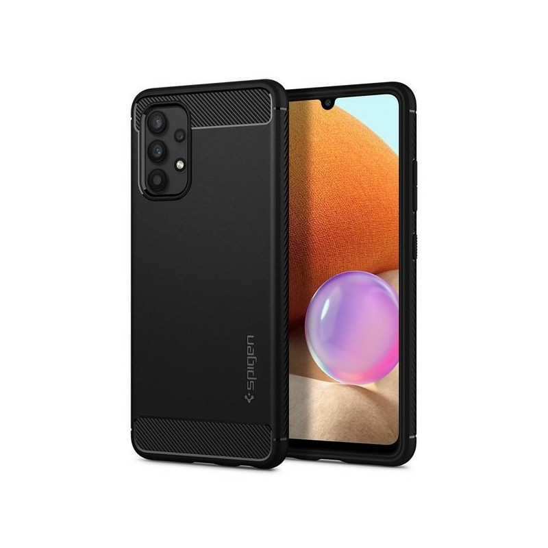 Etui Spigen Rugged Armor do Galaxy A72, czarne